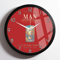 Thumbnail for Manchester Airport MAN Wall-Clock Framed - Red