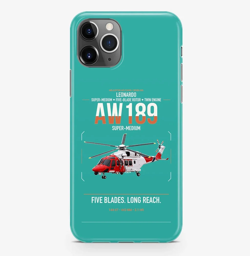 Leonardo AW189 design on turquoise magsafe iphone case, for iPhone Pro Max