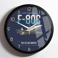 Thumbnail for F-80C Shooting Star design on navy blue framed wall clock