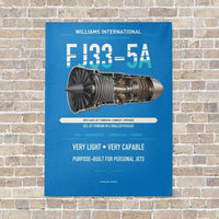 Thumbnail for FJ33-5A vertical canvas print - no frame - turquoise background