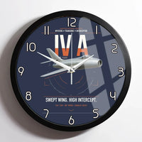 Thumbnail for Dassault Mystère IV A design on navy blue framed wall clock