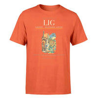 Thumbnail for Limoges – Bellegarde Airport (LIG) T-Shirt single-side front print in Orange | limoges-bellegarde-airport-lig-double-side-t-shirt