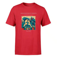 Thumbnail for VINTAGE G4227 - The Honeymoon Tickets - Premium T-Shirt design on red premium t shirt
