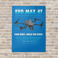 Thumbnail for Autel EVO Max 4T vertical canvas print - no frame - turquoise background