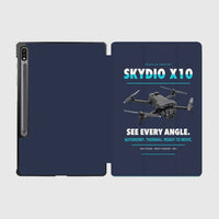 Thumbnail for Skydio X10 design on navy blue samsung tablet tablet case