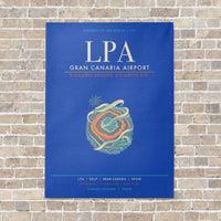 Thumbnail for Gran Canaria Airport LPA - Canvas Framed - Blue