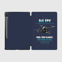 Thumbnail for DJI FPV design on navy blue samsung tablet tablet case