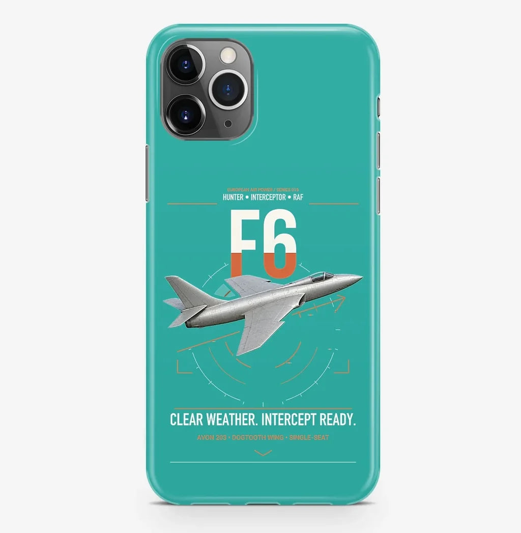 Hawker Hunter F6 design on turquoise magsafe iphone case, for iPhone Pro Max