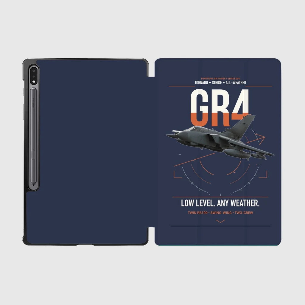 Panavia Tornado GR4 design on navy blue samsung tablet tablet case