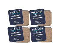 Thumbnail for Piper PA-44-180 Seminole design on navy blue 4 pieces set coaster
