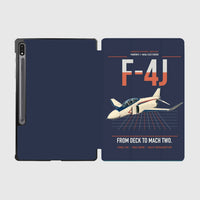 Thumbnail for F-4J Phantom II design on navy blue samsung tablet tablet case