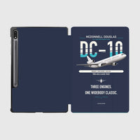 Thumbnail for McDonnell Douglas DC-10 design on navy blue samsung tablet tablet case