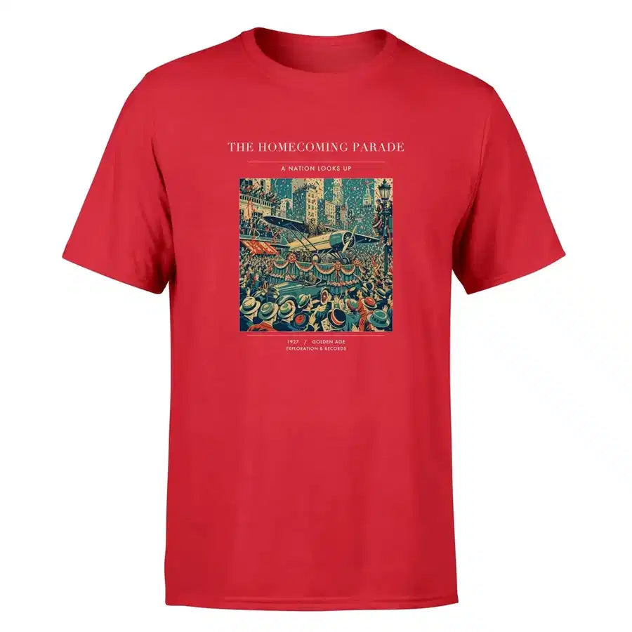 VINTAGE G4053 - The Homecoming Parade - Premium T-Shirt design on red premium t shirt