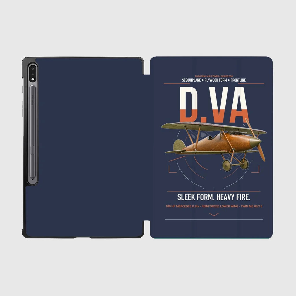 Albatros D.Va design on navy blue samsung tablet tablet case