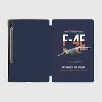 Thumbnail for F-4E Phantom II Two Engines One Thunder design on navy blue samsung tablet tablet case