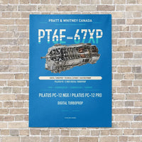 Thumbnail for PT6E-67XP vertical canvas print - no frame - turquoise background