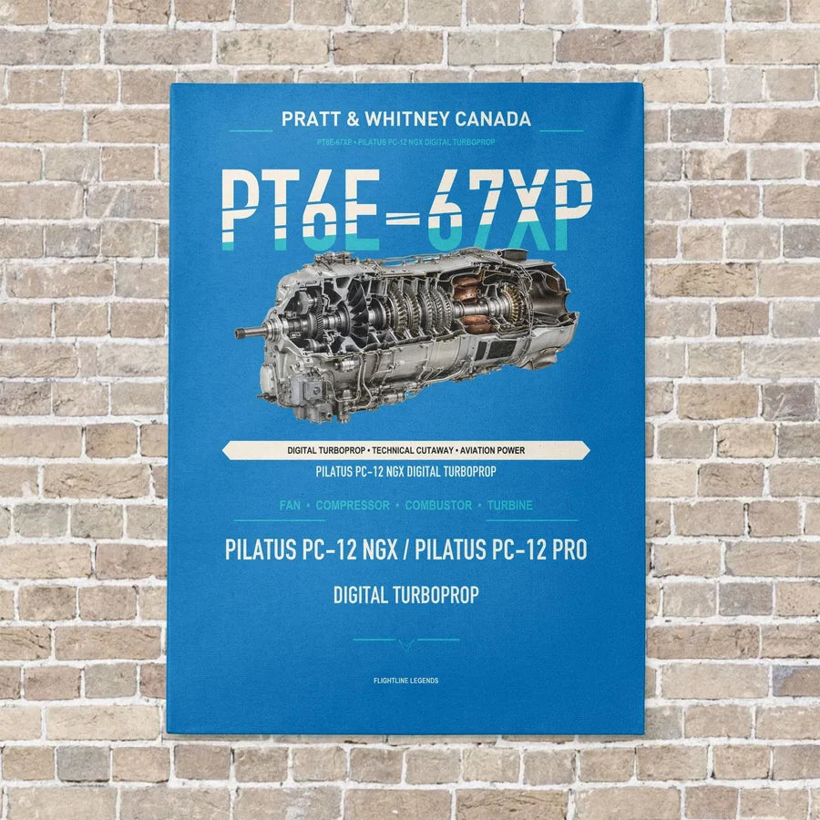 PT6E-67XP vertical canvas print - no frame - turquoise background
