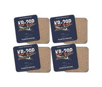 Thumbnail for KB-29P SUPERFORTRESS design on navy blue 4 pieces set coaster