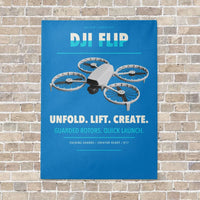 Thumbnail for DJI Flip vertical canvas print - no frame - turquoise background