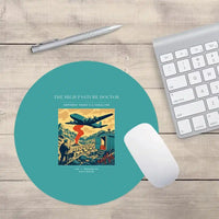 Thumbnail for VINTAGE G4348 - The High Pasture Doctor - Designed Mouse Pads design on turquoise round