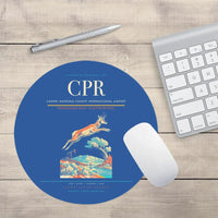 Thumbnail for Casper–Natrona County International Airport (CPR) design on blue round mouse pad