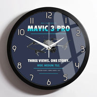 Thumbnail for DJI Mavic 3 Pro design on navy blue framed wall clock