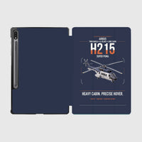 Thumbnail for Airbus H215 design on navy blue samsung tablet tablet case