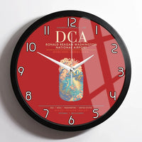 Thumbnail for Ronald Reagan Washington National Airport DCA Wall-Clock Framed - Red