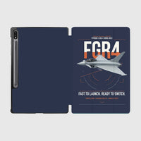 Thumbnail for Eurofighter Typhoon FGR4 design on navy blue samsung tablet tablet case
