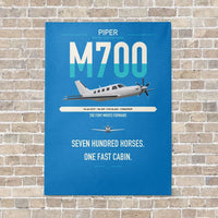 Thumbnail for Piper M700 Fury vertical canvas print - no frame - turquoise background
