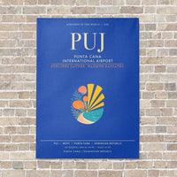 Thumbnail for Punta Cana International Airport PUJ - Canvas Framed - Blue