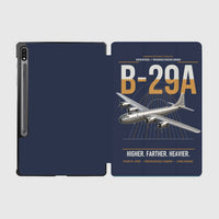 Thumbnail for B-29A Superfortress design on navy blue samsung tablet tablet case