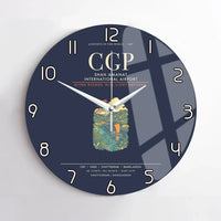 Thumbnail for Shah Amanat International Airport Chattogram CGP Wall-Clock No-Frame - Navy Blue
