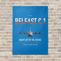 Thumbnail for Short Belfast C.1 vertical canvas print - no frame - turquoise background