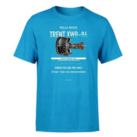Thumbnail for TRENT XWB-84 design on turquoise single side