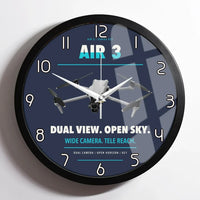 Thumbnail for DJI Air 3 design on navy blue framed wall clock