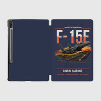 Thumbnail for F-15E Strike Eagle design on navy blue samsung tablet tablet case