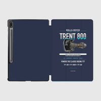 Thumbnail for TRENT 800 design on navy blue samsung tablet tablet case
