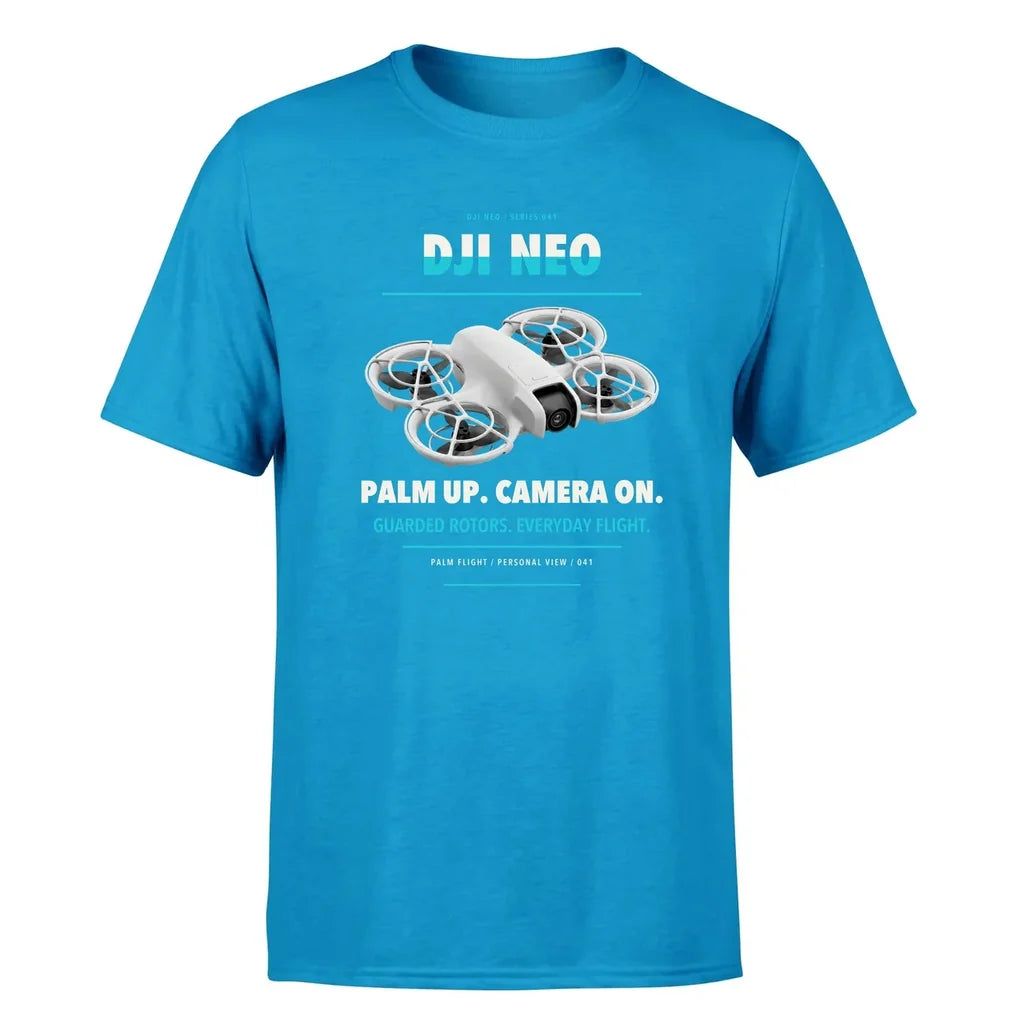 DJI Neo design on turquoise single side