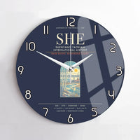 Thumbnail for Shenyang Taoxian International Airport SHE Wall-Clock No-Frame - Navy Blue