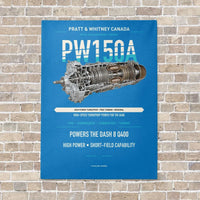 Thumbnail for PW150A vertical canvas print - no frame - turquoise background