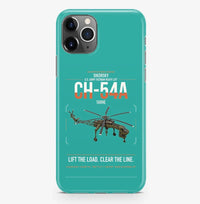 Thumbnail for Sikorsky CH-54A Tarhe design on turquoise magsafe iphone case, for iPhone Pro Max