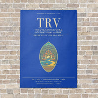 Thumbnail for Thiruvananthapuram International Airport TRV - Canvas Framed - Blue