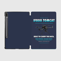 Thumbnail for Inspired Flight IF800 Tomcat design on navy blue samsung tablet tablet case
