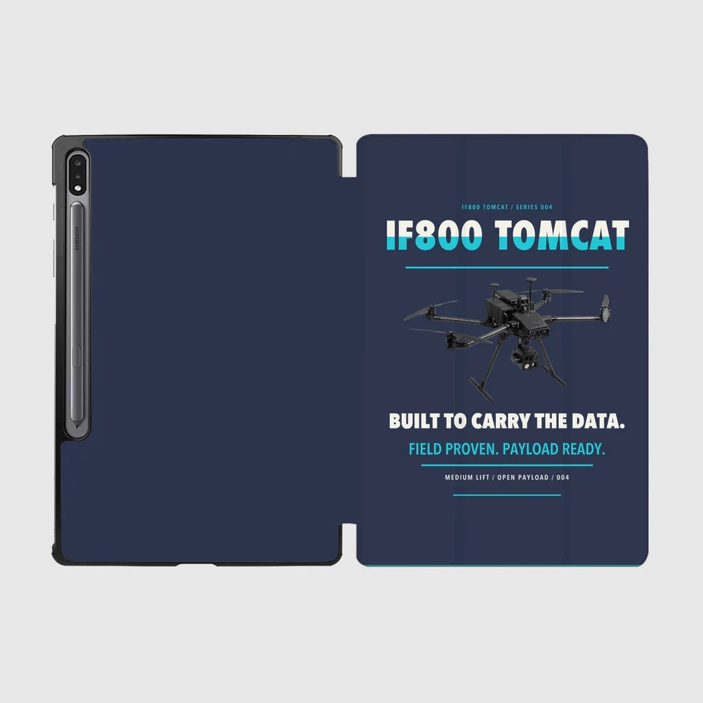Inspired Flight IF800 Tomcat design on navy blue samsung tablet tablet case