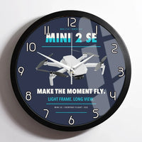 Thumbnail for DJI Mini 2 SE design on navy blue framed wall clock
