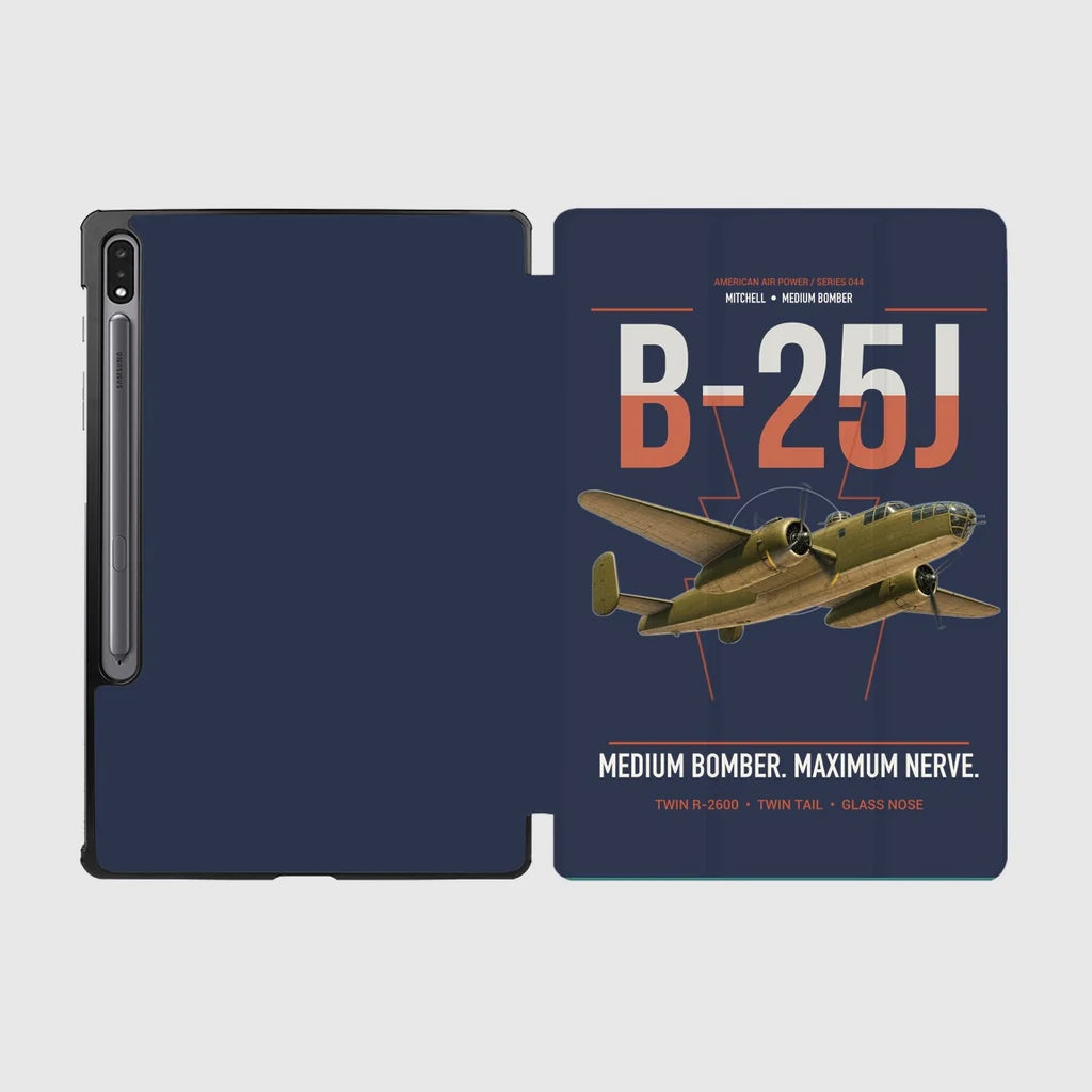 B-25J Mitchell design on navy blue samsung tablet tablet case