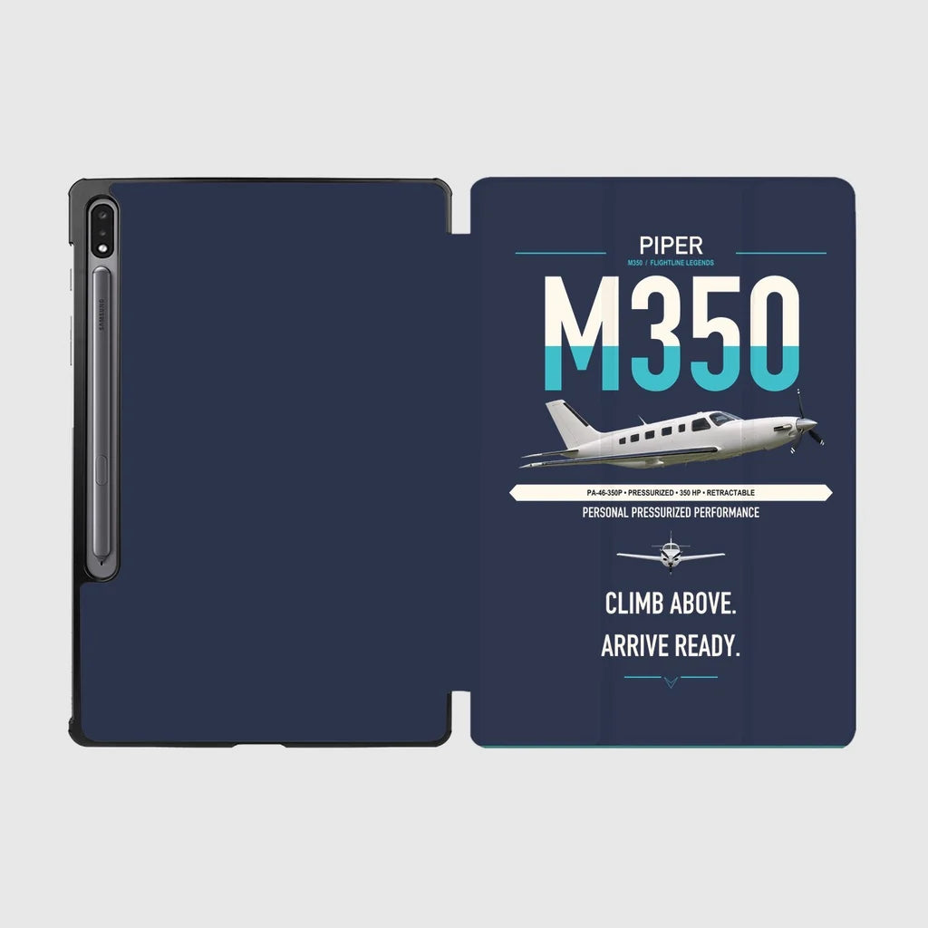 Piper M350 design on navy blue samsung tablet tablet case