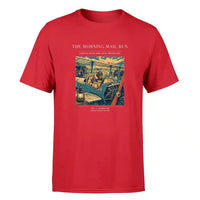 Thumbnail for VINTAGE G4146 - The Morning Mail Run - Premium T-Shirt design on red premium t shirt