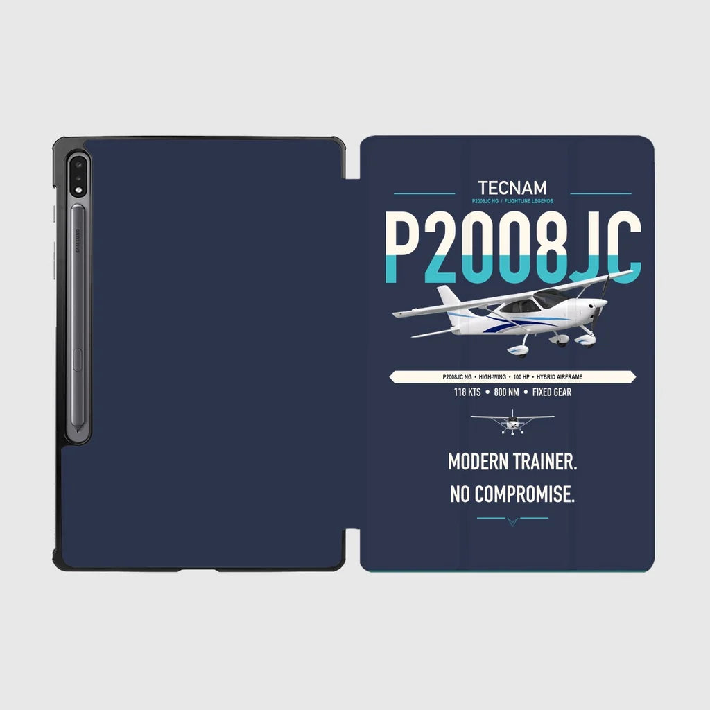 Tecnam P2008JC NG design on navy blue samsung tablet tablet case